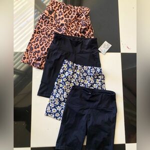 Biker shorts bundle of FOUR!